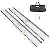 Ruedamann 7'L × 8.8" W Portable Aluminum Wheelchair Ramp,600lbs Capacity,Two Section Telescoping Non-Skid Ramp for Wheelchair,Home, Steps,Stairs,Doorways,1 Set with Bag