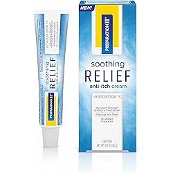Preparation H Soothing Relief Anti Itch Cream, 1% Hydrocortisone Cream for Butt Itch Relief - .9 Oz Tube