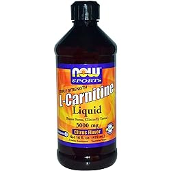 Now Sports - Liquid L-Carnitine Citrus Flavor 3000 mg - 16 fl. oz 473 ml by