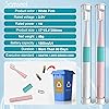 Samseel 2-Pack, White and Pink Sonic Electric Toothbrush Lasting for 90 Days Travel Essential Waterproof Portable Mini Design for Daily Oral Care Business Travelling and Holiday Use