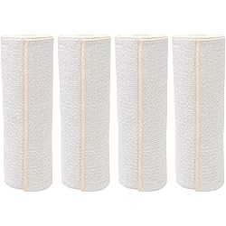 GT 6" Soft Woven Cotton Bandage with Single Hook & Loop Closure - Beige, 4 Pack