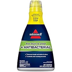Bissell Pet Stain & Odor Plus Antibacterial 2 in 1 Carpet Formula, 40 Fl Oz Pack of 1, 1567