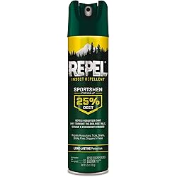 Repel Insect Repellent Sportsmen Formula 25% DEET, Aerosol, 6.5-Ounce, 511117