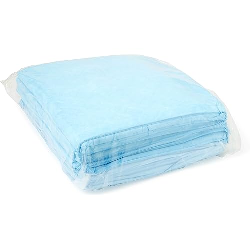 Medline Quilted Basic Disposable Blue Underpad, 23 x 36 for incontinence, Furniture Protection or Pet Pads Pack of 150