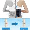6xigouma Decompression Back Belt - Lumbar Support Belt for Men & Women Lower Back Pain Relief, Back Traction Device Fits Waist Size 29-49 Inches Blue
