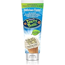 Tanner's Tasty Paste Vanilla Bling - Anticavity Fluoride Children’s ToothpasteGreat Tasting, Safe, and Effective Vanilla Flavored Toothpaste for Kids 4.2 oz.