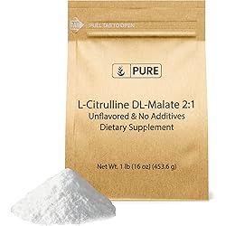 Pure Original Ingredients L-Citrulline DL-Malate 1lb Supplement Powder, Vegetarian, Lab-Verified