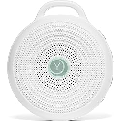 Yogasleep Rohm Portable White Noise Machine for Travel, 3 Soothing, Natural Sounds with Volume Control, Compact Sleep Therapy for Adults & Baby, USB Rechargeable, Lanyard for Easy Hanging