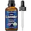 Organic Lavender Essential Oil 30 ml - Natural Lavender Oil for Diffuser, Aromatherapy, Hair Care, Skin Care, Sleep - Blend of Undiluted, Pure Lavandula Angustifolia and Hybrida Oils - Nexon Botanics