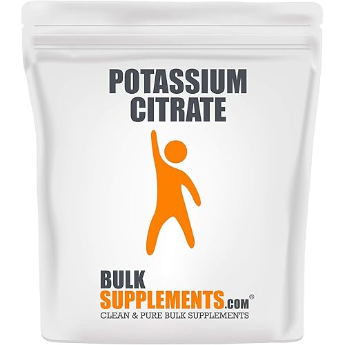 BulkSupplements.com Potassium Citrate Capsules - Potassium Supplement - Potassium Pills - Electrolyte Supplements - Electrolyte Capsules 300 Gelatin Capsules - 300 Servings