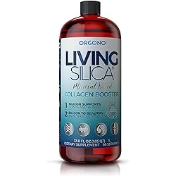 Living Silica Collagen Booster Liquid | Vegan Collagen Boosting Drink | Supports Healthy Collagen and Elastin Production for Joint & Bone Support, Glowing Skin, Strong Hair & Nails