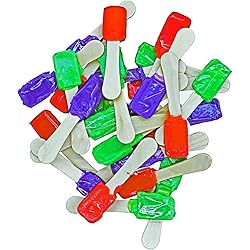 Perfect Stix Snow Cone Spoons - A -100 Snow Cone Spoons with Assorted Flavors, 2" Height, 1" Width, 4" Length Pack of 100