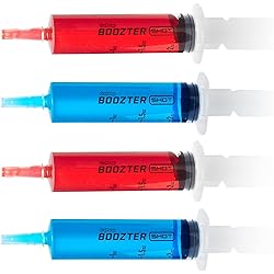 GoPong 2oz Boozter Shot Syringes for jello shots - 50 Pack of Reusable Syringes for jello