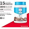 Muscle Milk Zero Protein Powder, Chocolate, 1.85 Pound, 25 Servings, 15g Protein, Zero Sugar, 100 Calories, Calcium, Vitamins A, C & D, NSF Certified for Sport, Energizing Snack, Packaging May Vary
