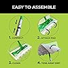 Swiffer Sweeper 2-in-1 Mops for Floor Cleaning, Dry and Wet Multi Surface Floor Cleaner, Sweeping and Mopping Starter Kit, Includes 1 Mop 19 Refills, 20 Piece Set