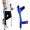 Pepe - Forearm Crutches for Adults x2 Units, Open Cuff, Adjustable Crutches for Women, Aluminum Adult Crutches, Arm Crutches for Walking, Forearm Crutches for Men, Blue Crutches - Made in Europe