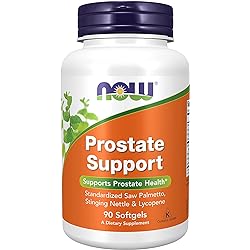 NOW Supplements, Prostate Support, Prostate Support, with Standardized Saw Palmetto, Stinging Nettle & Lycopene, 90 Softgels