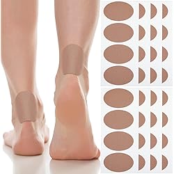 Oval Moleskin Pads Adhesive Blister Tapes Moleskin Coverlets Knit Mole Skin Patches Blisters Prevention for Heel and Toe for Boots Hiking Unsuitable Shoes Reduce Friction Pain 8 Sheet