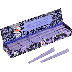 HORNET Pre-Rolled Purple Cones, 32 PCS Cones of 1 14 Size, Tubes Rolling Papers with Tips 78mm