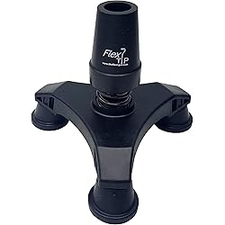 FlexTIP TLC 5" Cool Walking Cane Tripod Foot – Free-Standing - Anti-Shock, Bending, All-Terrain Stability & Traction – Universal Attachment for 34” OD Walking Stick, Solid or Aluminum