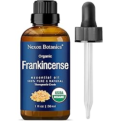 Organic Frankincense Essential Oil 30 ml - Boswellia Serrata - Natural, Pure Frankincense Oil for Diffuser, Aromatherapy - Therapeutic Grade - Skin Use and Hair Care Benefits from Nexon Botanics