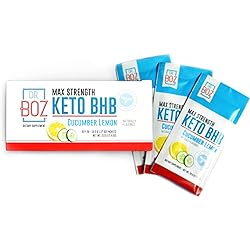 Dr. Boz Max Strength Keto BHB Powder [20 Sachets,16.6g] -Best Keto Supplement for Weight Loss - Keto Supplement | Keto Shake – Keto Diet BHB Powder - [Cucumber Lemon]