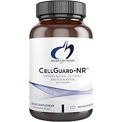 Designs for Health CellGuard-NR - Niagen Nicotinamide Riboside Chloride NR Supplement with Resveratrol & Pterostilbene - Healthy Aging Support - Promotes Healthy NAD Metabolism 60 Capsules