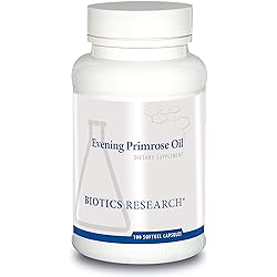 Biotics Research Evening Primrose Oil Potent Gamma Linolenic Acid GLA Source, Linoleic Acid, Healthy Inflammatory Response, Cardiovascular, Neurological, Skin, Women’s Health. 100 Softgel Capsules