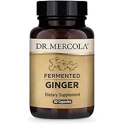 Dr. Mercola, Organic Fermented Ginger Dietary Supplement, 60 Servings 60 Capsules, Supports Digestive Health, Non GMO, Soy Free, Gluten Free