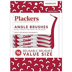 Plackers Angle Interdental Brushes Value Pack 16 Pieces