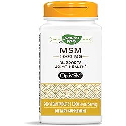 Nature's Way MSM 1000mg, 200 Tablets