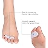 Gel Toe Separator & Stretcher Bunion Corrector Splint Kit, Relieve Pain of Hallux Valgus, Tailors Bunion and Hammer Toe, Rubber Silicon Toe Straightener Spacer Spreader Aid for Men and Women A