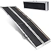 10FT KOLO Foldable Wheelchair Ramp, 120 L x 31.3 W, 800 lbs Capacity, Non-Skid Handicap Portable Ramps for Steps, Lightweight with Handle, for Wheelchairs Scooters to Home Steps Stairs Doorways