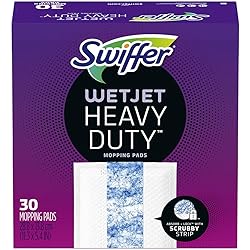 Swiffer WetJet Heavy Duty Mopping Pad Refill, 30 Count