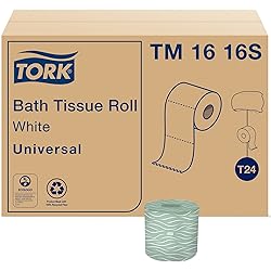 Tork Toilet Paper Roll White T24, Universal, 2-Ply, 96 x 500 sheets, TM1616S
