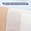 Bordered Gauze Island Dressing 4” x 4”, Adhesive Wound Dressing with Breathable and Quick Absorption Central Pad, Pack of 25 Dressings