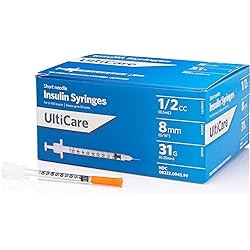 UltiCare Insulin Syringes 12 mL - 31G x 8mm 516" 100 Count Box