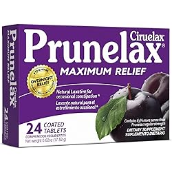 Prunelax Ciruelax Maximum Relief Natural Laxative for Occasional Constipation, 24 Tablets