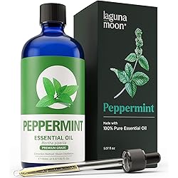 Peppermint Oil - 100% Organic Natural Pure Essential Oils for Diffusers Aromatherapy & Humidifiers - Fresh Fragrance Scents for Home, Office, Massages, Candle Making, Hair Growth & Skin Care 150mL