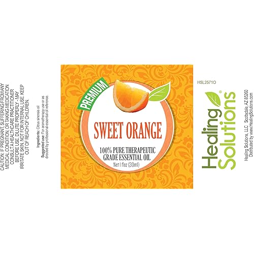 Healing Solutions 30ml Oils - Sweet Orange Essential Oil - 1 Fluid Ounce