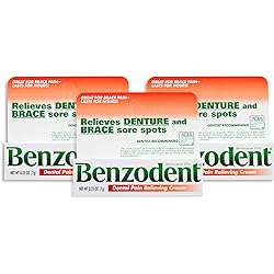 Benzodent Dental Pain Relieving Cream 0.25 Oz 3 Pack