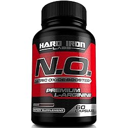 Nitric Oxide Booster - Nitric Oxide Supplement with L Arginine & L Citrulline for Muscle Building, Vascularity, Pumps, Energy, Heart Health - NO Booster Pre Workout - 60 Capsules