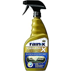 Rain-X 630178 Pro Ceramic 2-in-1 Glass Cleaner and Water Repellent 16 oz, Gold