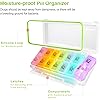 AUVON iMedassist Weekly Pill Organizer Twice a Day, 7 Day Pill Box Case with Moisture-Proof Design and Removable AMPM Compartments to Hold Vitamins, Fish Oil, Supplements and Medication
