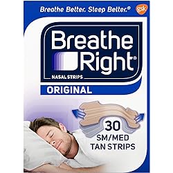 Breathe Right Original Tan SmallMedium Drug-Free Nasal Strips for Nasal Congestion Relief