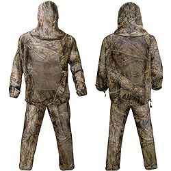 LOOGU Mosquito Suits, Net Bug Pants & Jacket Hood Sets - Ultra-fine Mesh - With Fishing, Hiking, Camping and Gardening