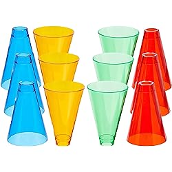 Rehabilitation Advantage Stacking Hand Replacement Cones, Set of 12, Multicolor