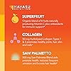 Superfruit Collagen and Saw Palmetto Gummies Bundle for Hair, Skin, and Nails Growth, Supplement for Women and Men to Assist Reversal of Balding & Hair Thinning