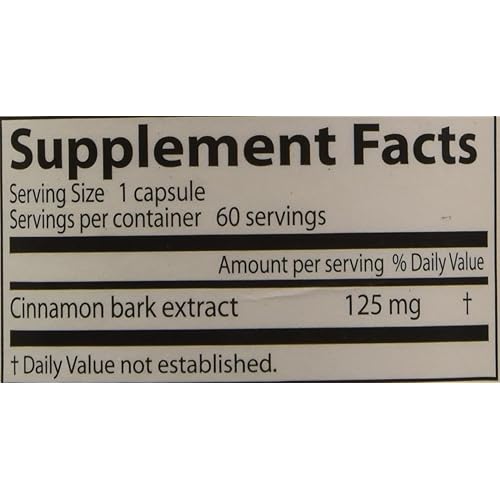 Dr's Best Cinnamon Extract Cinnulin PF 125 mg, 60 vcaps