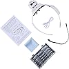 YOCTOSUN Head Magnifier with 5 LED Lights, Rechargeable Hands Free Headband Magnifying Glass with 5 Interchangeable Lenses, Great Magnifying Glasses for Jewelry, Arts and Crafts, Hobby